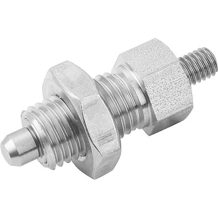Indexing Plungers Threaded Pin, Style F, Metric
